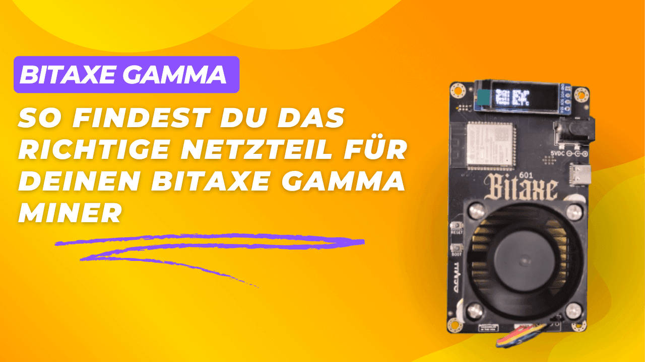 Bitaxe Gamma - Netzteil finden