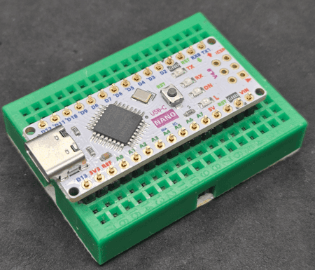Color Nano V4 - auf Breadboard - löten Step1