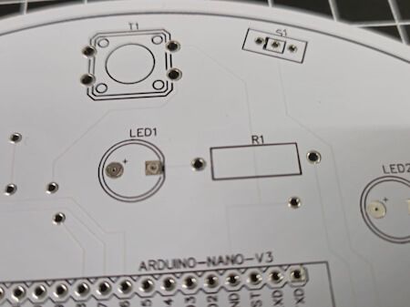 Fehler auf dem Footprint der Platine