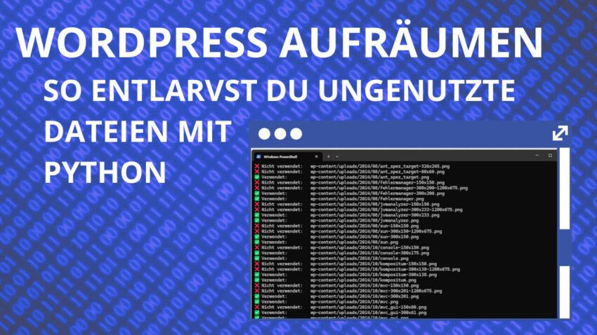 WordPress aufräumen