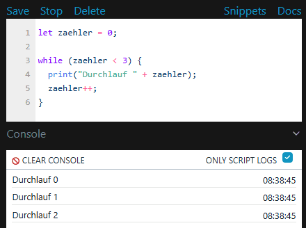 Shelly Script - While Schleife