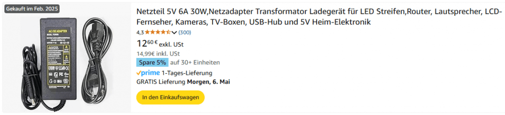 Artikel bei Amazon