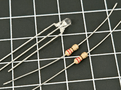 Dual-Color-LED mit Widerstände