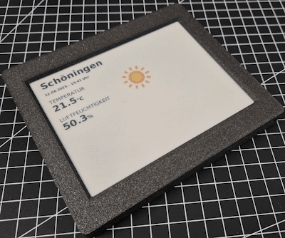 Inkplate 6Inch ePaperDisplay - Ansicht von der Seite