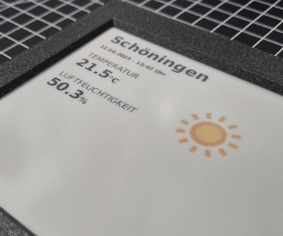 Inkplate 6Inch ePaperDisplay - Sicht aus jedem Winkel möglich