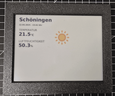 Inkplate 6Inch ePaperDisplay - aktuelle Wetterdaten