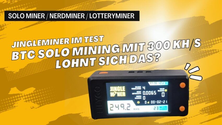 JingelMiner mit 300 kHs im Test