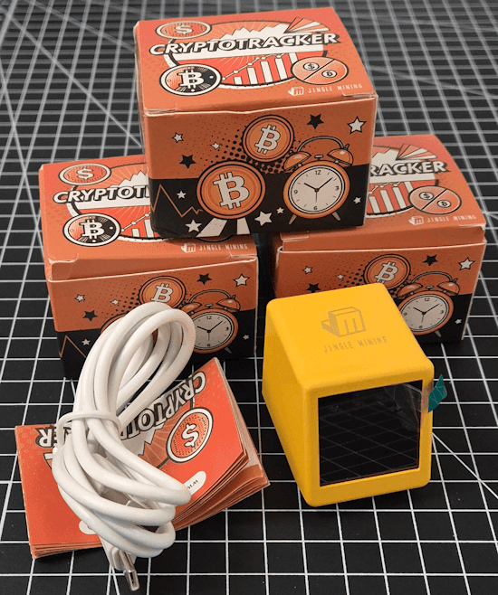 Lieferumfang - CryptoTracker von Jingle Mining