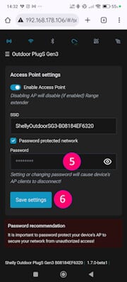 Shelly - Einrichten AP - Step4