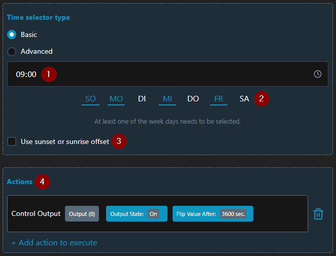 Shelly - Schedule - Basic - Sample