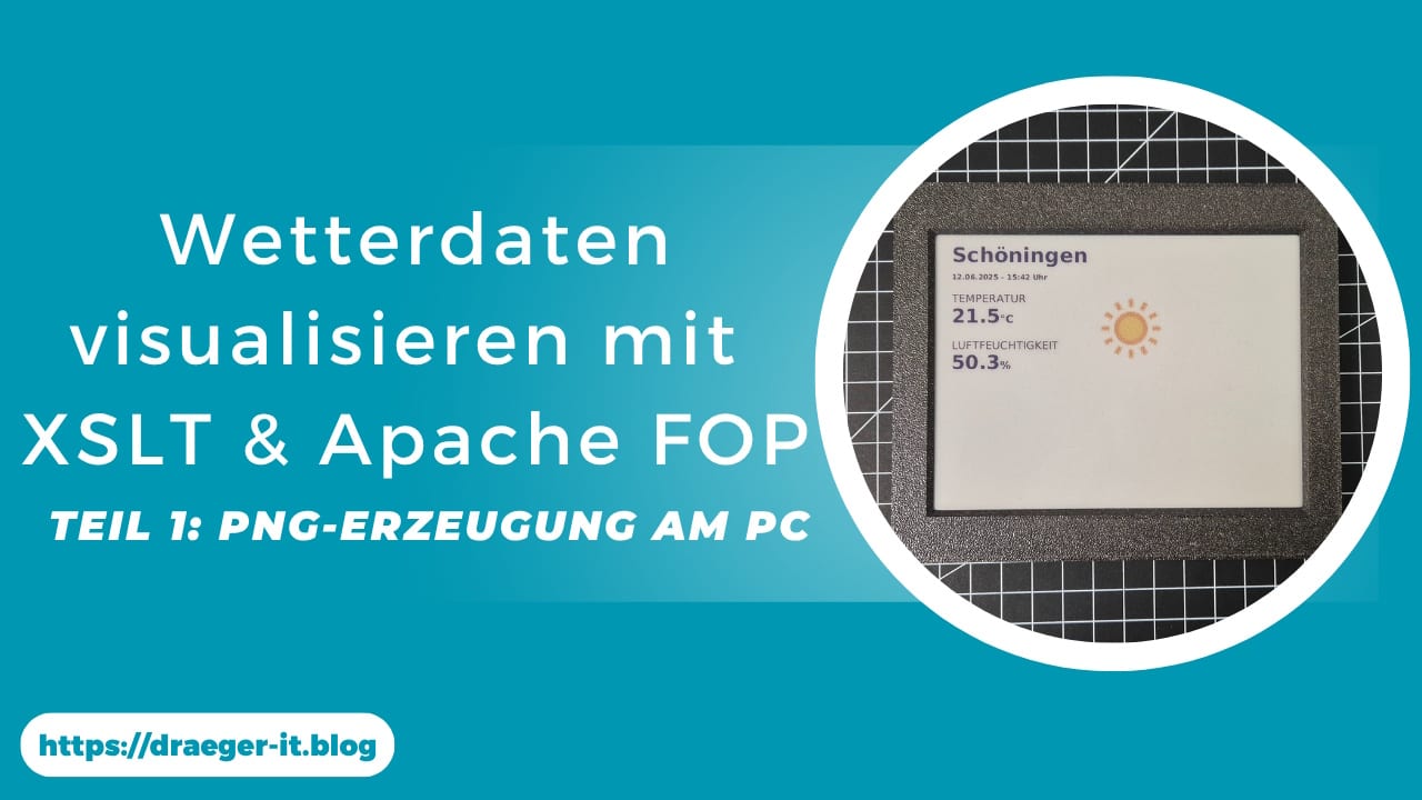Wetterdaten visualisieren mit XSLT und Apache FOP3