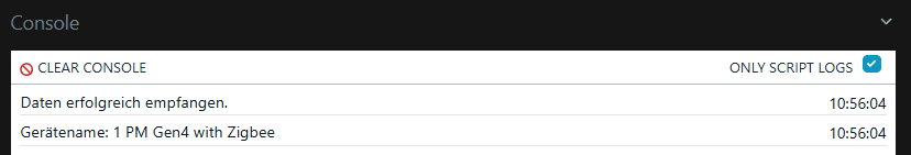 Shelly - Name aus dem JSON Repsonse ermittelt