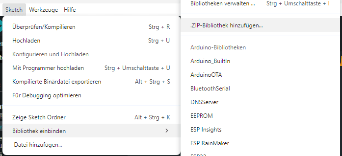 Unterstützte weitere Boards