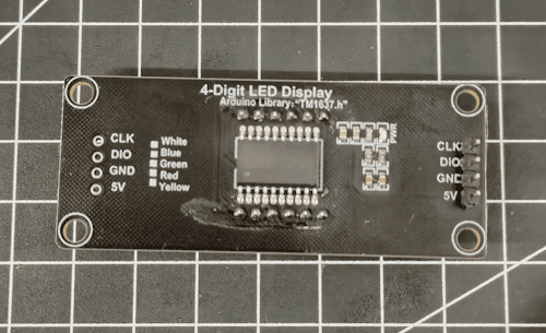 4-digit LED Display Rückseite
