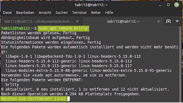 Linux Mint - remove brltty