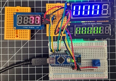 Schaltung - Segmentanzeigen als Level-Meter mit Drehpotentiometer
