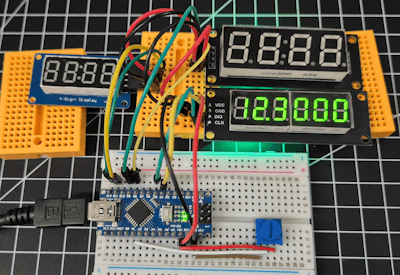 Segmentanzeigen - Beispiel - Gleitkommazahl