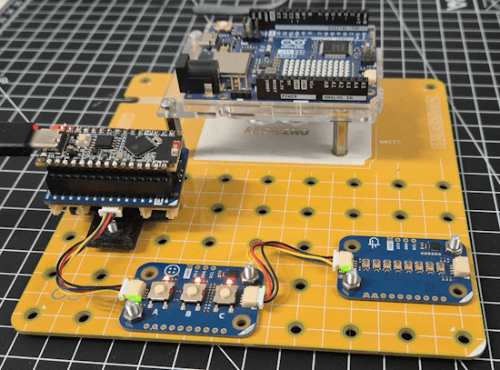 Waveshare ESP32-S3-Nano auf Arduino Connect Carrier mit Modulinos
