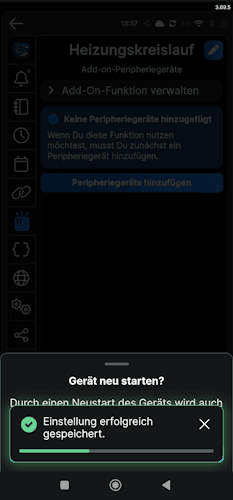 Einrichten DS18B20 Sensor über Shelly AddOn am Shelly Plus 1 - Step4