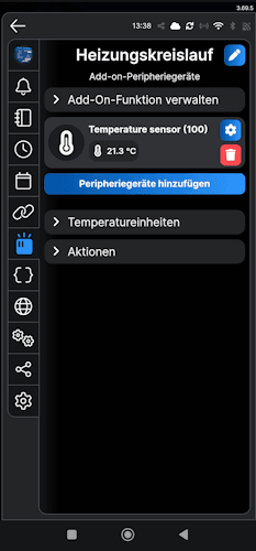 Einrichten DS18B20 Sensor über Shelly AddOn am Shelly Plus 1 - Step7