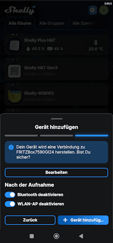 Einrichten Shelly Plus 1 - Step2