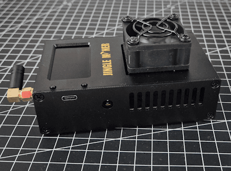 JingleMiner BTC Solo Lite - Ansicht Anschlüsse