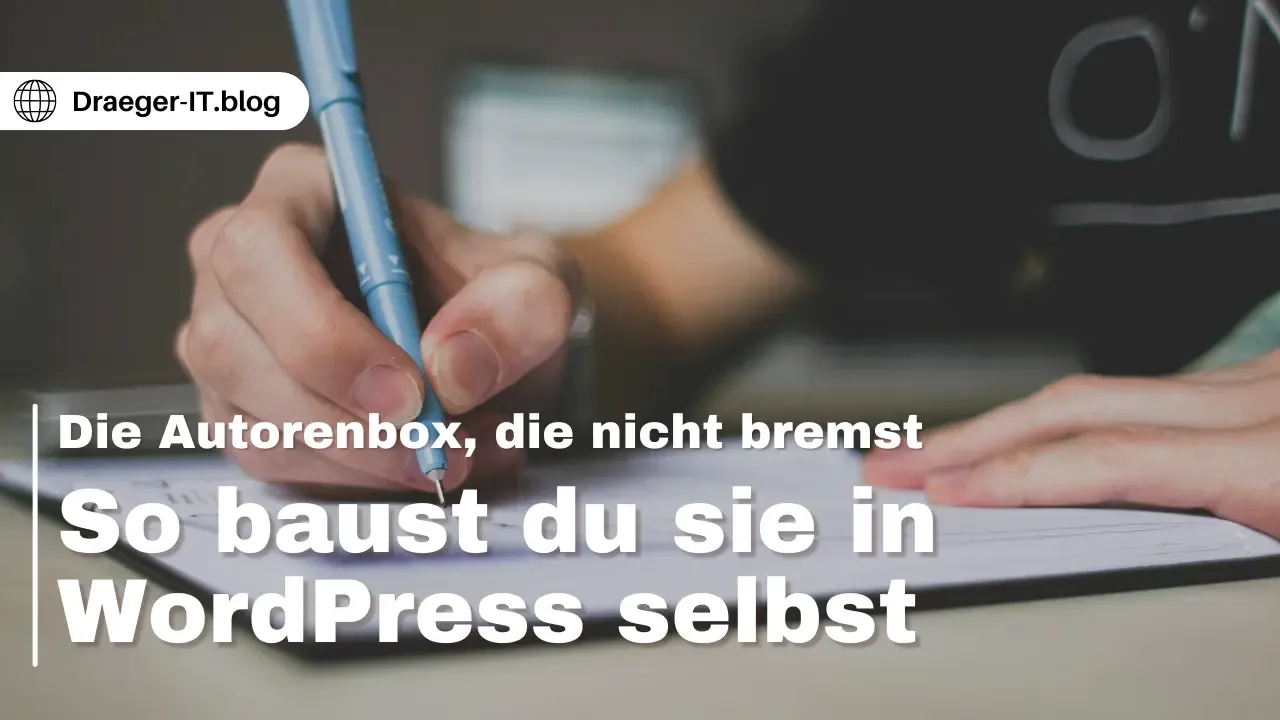 Autorenbox für Wordpress selber bauen