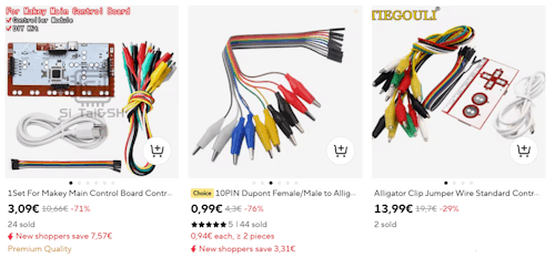 Makey-Makey Kit auf Aliexpress.com