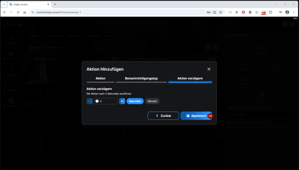 Shelly Push Benachrichtigung - Szene - Step11