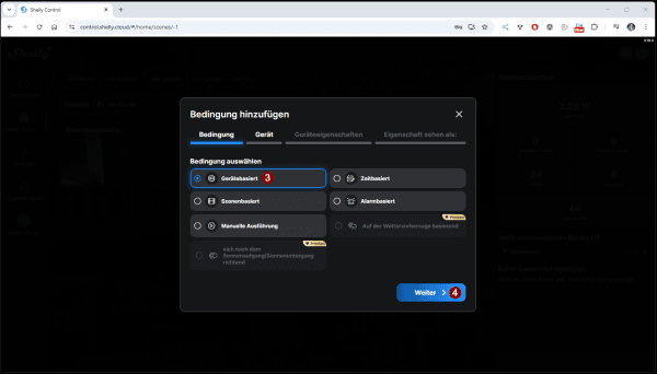 Shelly Push Benachrichtigung - Szene - Step3