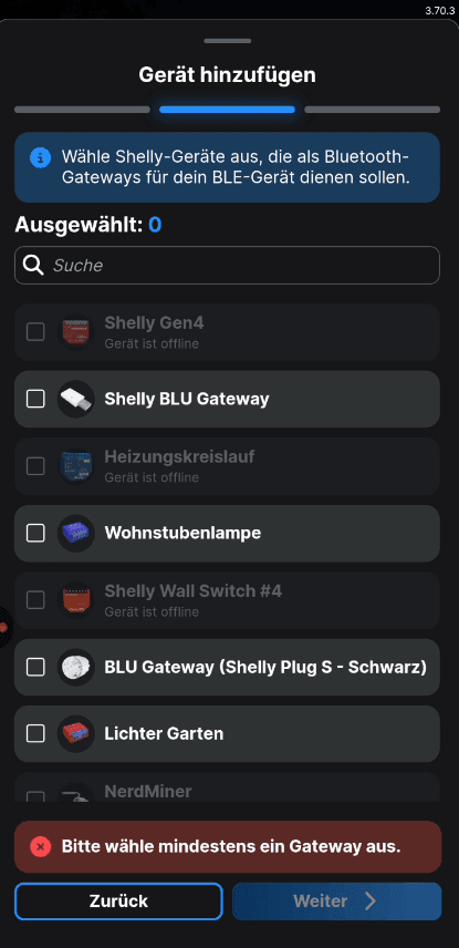 Shelly Smart Control App - Einrichten Shelly BLU Wall Switch 4 - Step 7