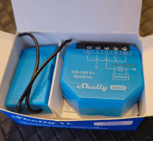 Shelly 1L Gen3 - Verpackung offen