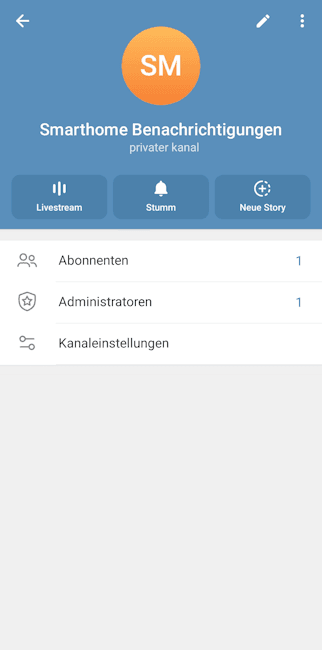 Telegram - Bot zum Channel hinzufügen - Step 2