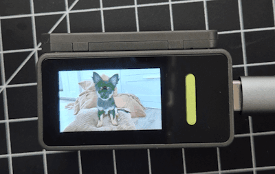 Arduino Nesso N1 - Bild aus dem Internet geladen