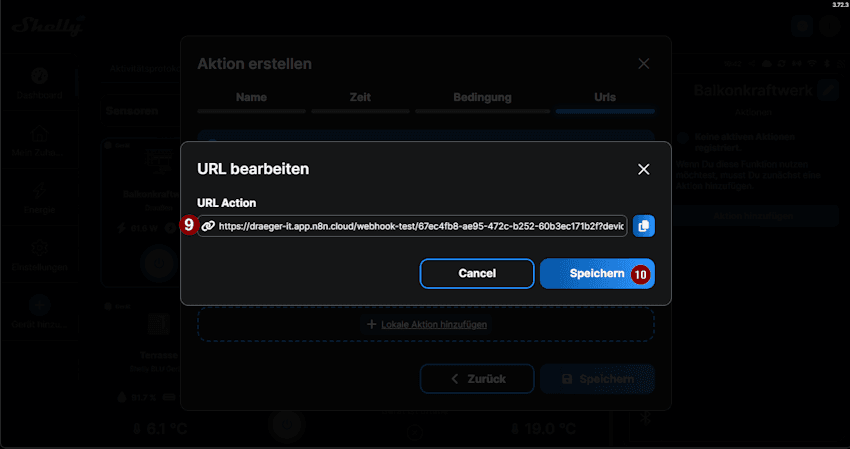 Shelly Controll - Add Action - Step5