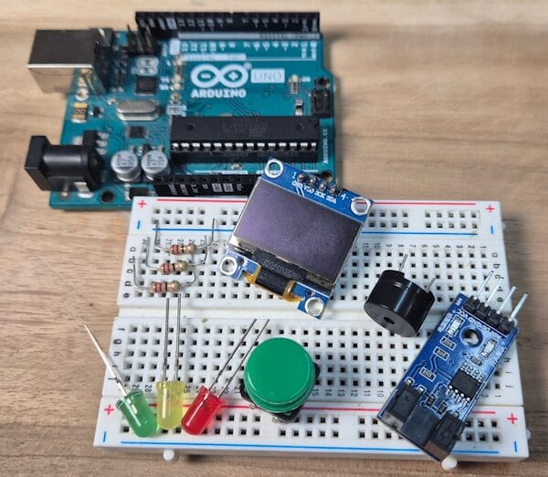Bauteile - Arduino Reaktionsspiel