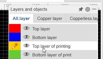 EasyEDA - Bild einfügen - Step 1 - Auswahl des Layers