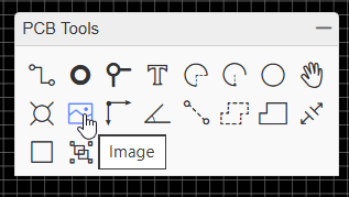 EasyEDA - Bild einfügen - Step 2 - Tool Image wählen