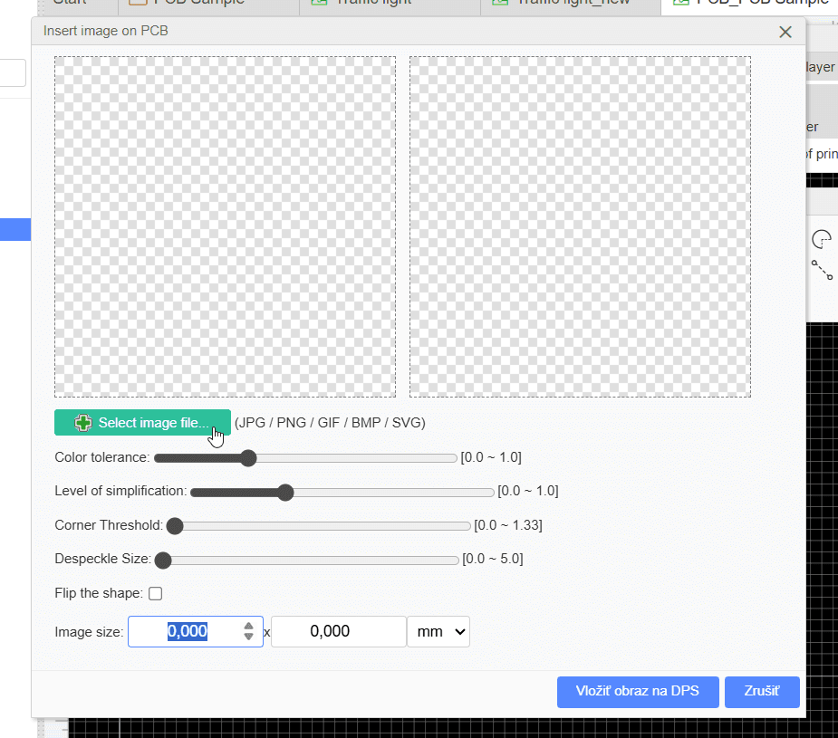 EasyEDA - Bild einfügen - Step 3 - Bild wählen