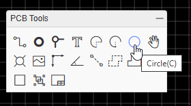 EasyEDA - PCB Tools - Circle