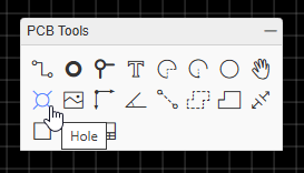 EasyEDA - PCB Tools - Hole
