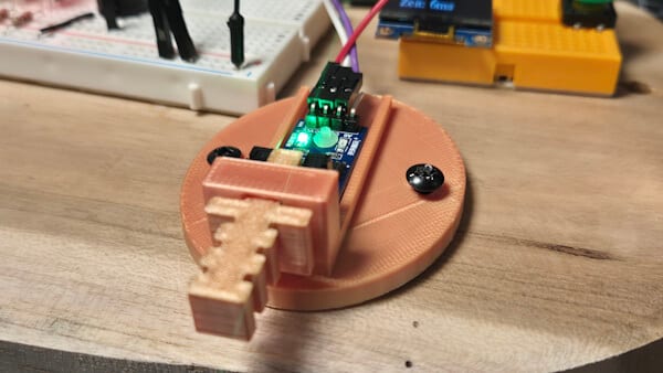 Gabellichtschranke und Halterung