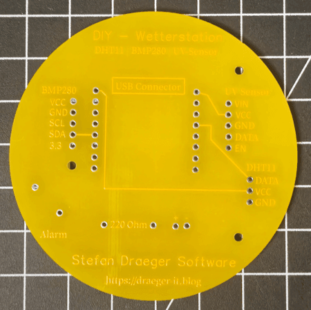 PCB Fehler - Text auf falschem Layer - Beispiel 1