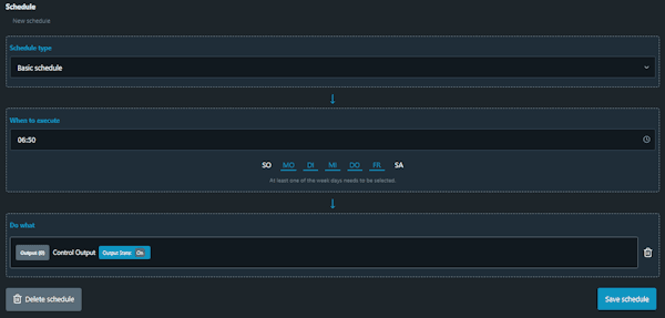 Shelly Schedule - Add Action - Step5
