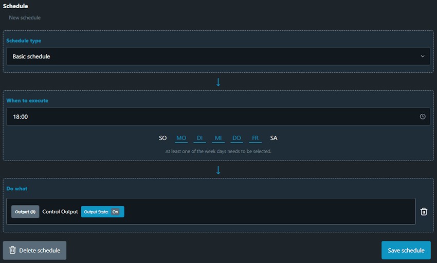 Shelly Schedules - Basic Schedule - sample
