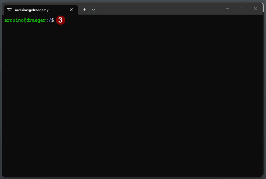 Arduino App Lab - Zugriff auf den Arduino UNO Q via Shell - Step3