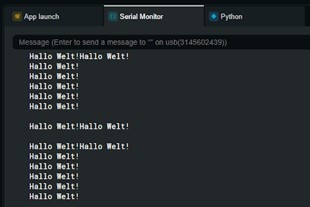 Arduino App Lab - fehlerhafter Zeilenumbruch bei Monitor-println