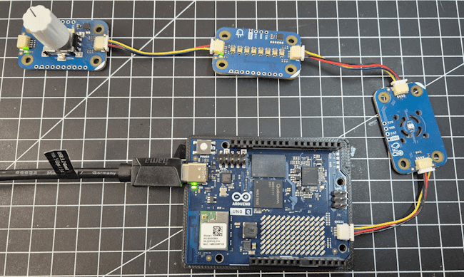 Arduino UNO Q mit Modulinos