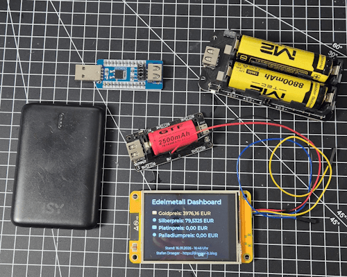 CYD via Akku mit Strom versorgen