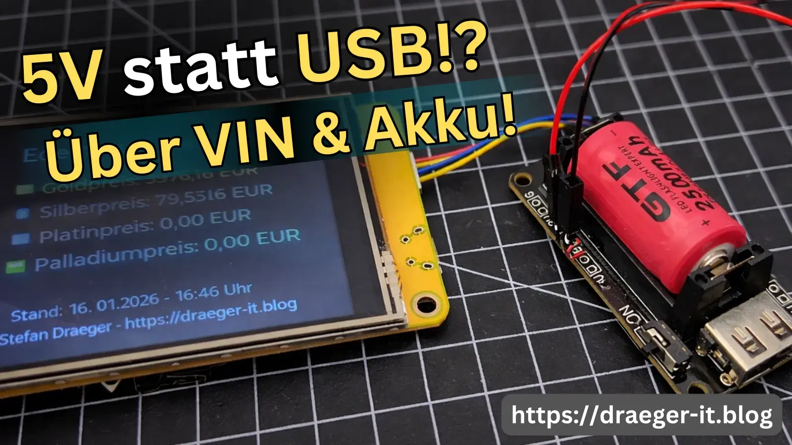Cheap Yellow Display: 5V statt USB? So geht’s